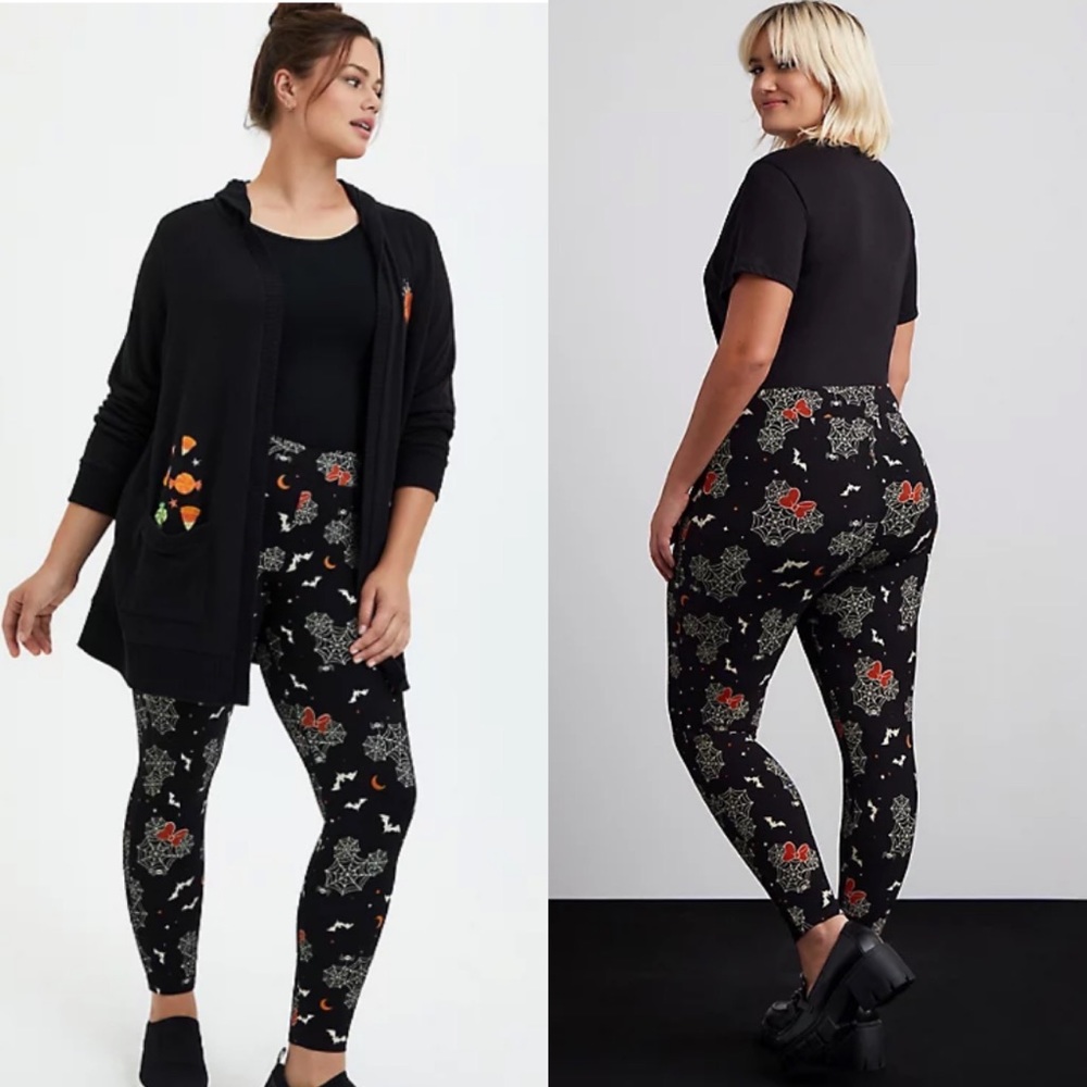 TORRID DISNEY MICKEY & MINNIE MOUSE WEB LEGGING - Picture 4 of 5